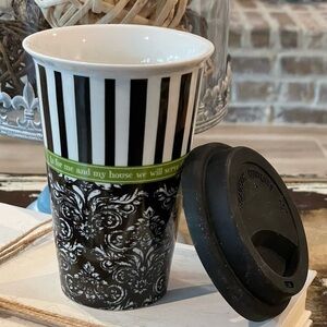 AS for me & my house, we will serve the Lord Joshua 24:15 Ceramic Travel Mug